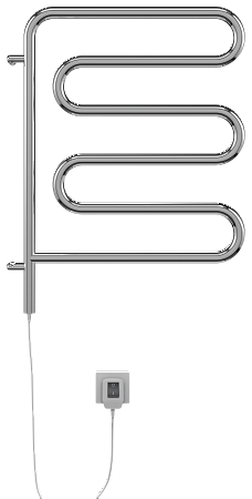 Электро 25 Ш-обр 450х570 поворотный Полотенцесушитель  TERMINUS Калуга - фото 2